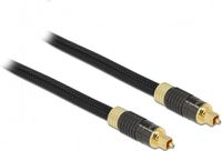 Delock Premium digitale optische Toslink audio kabel met nylon mantel - 8mm / zwart - 3 meter