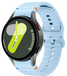 Wave Sportband - Maat: S/M - Lichtblauw - Samsung Galaxy Watch 5 (Pro) - 40mm / 44mm / 45mm