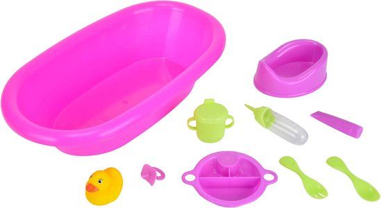 Simba Dickie toys Simba New Born Baby Poppenbadje met Accessoires - 5632346