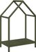 Porte-bûches vert olive 40x25x60 cm acier laminé à froid