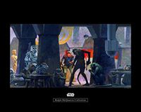 Komar Muurfoto | Star Wars Classic RMQ Mos Eisley Streets | Kinderkamer, Jeugdkamer, Decoratie, Kunstdruk | zonder lijst | WB154-50x40 | Grootte: 50 x 40 cm (breedte x hoogte)