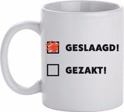 Bellatio Decorations Shoppartners Bv Geslaagd cadeau mok / beker 300 ml Keramiek Multi