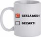Bellatio Decorations Shoppartners Bv Geslaagd cadeau mok / beker 300 ml Keramiek Multi