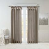Madison Park Faux zijden gordijn enkel paneel voor privacy, 50 x 120 cm tin