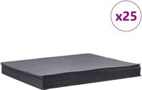 vidaXL Olie-absorberende pads 25 st 40x50 cm grijs