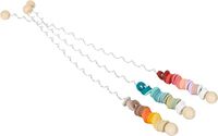 Small Foot Set van 3 kleurspiralen van hout en metaal