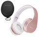 Merkloos Koptelefoon - Hoofdtelefoon bluetooth - Draadloos - Over-ear - Inklapbaar - Rosé goud, met microfoon en FM-radio