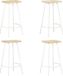 Maison Exclusive - Lot de 4 tabourets de bar en bois de manguier massif