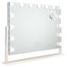 Miroir de maquillage avec éclairage LED, 15 LED, 3 modes, blanc, 64x54,5 cm