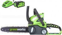 GREENWORKS 40V kettingzaag + 2Ah accu