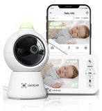 Merkloos Babyfoon met camera - 5 inch scherm - 2K 4MP - Nachtzicht - 250 m bereik