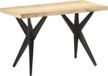 Table de salle à manger 120x60x76 cm bois de manguier massif