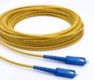 Elfcam® Glasvezelkabel SC/UPC naar SC/UPC Single Mode Simplex OS2 9/125µm, geel (10M)