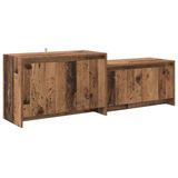 vidaXL Tv-meubel 147 x 35 x 50 cm Oud hout Bewerkt hout