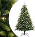 vidaXL Kunstkerstboom met scharnier 300 leds groen 180 cm