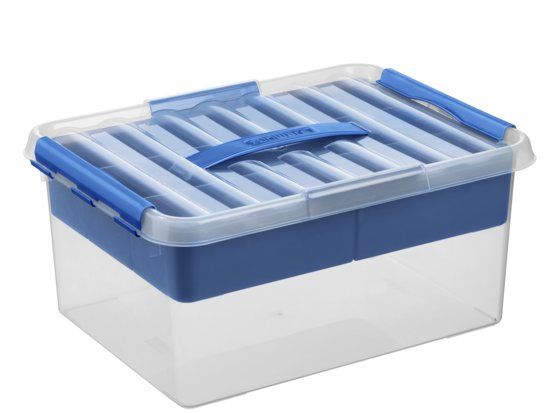 Sunware Q-line MultiBox 15L - transparant/blauw