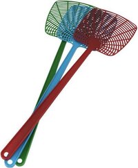 GS Quality Products Vliegenmepper 3 stuks - 50 cm - Rood/Blauw/Groen