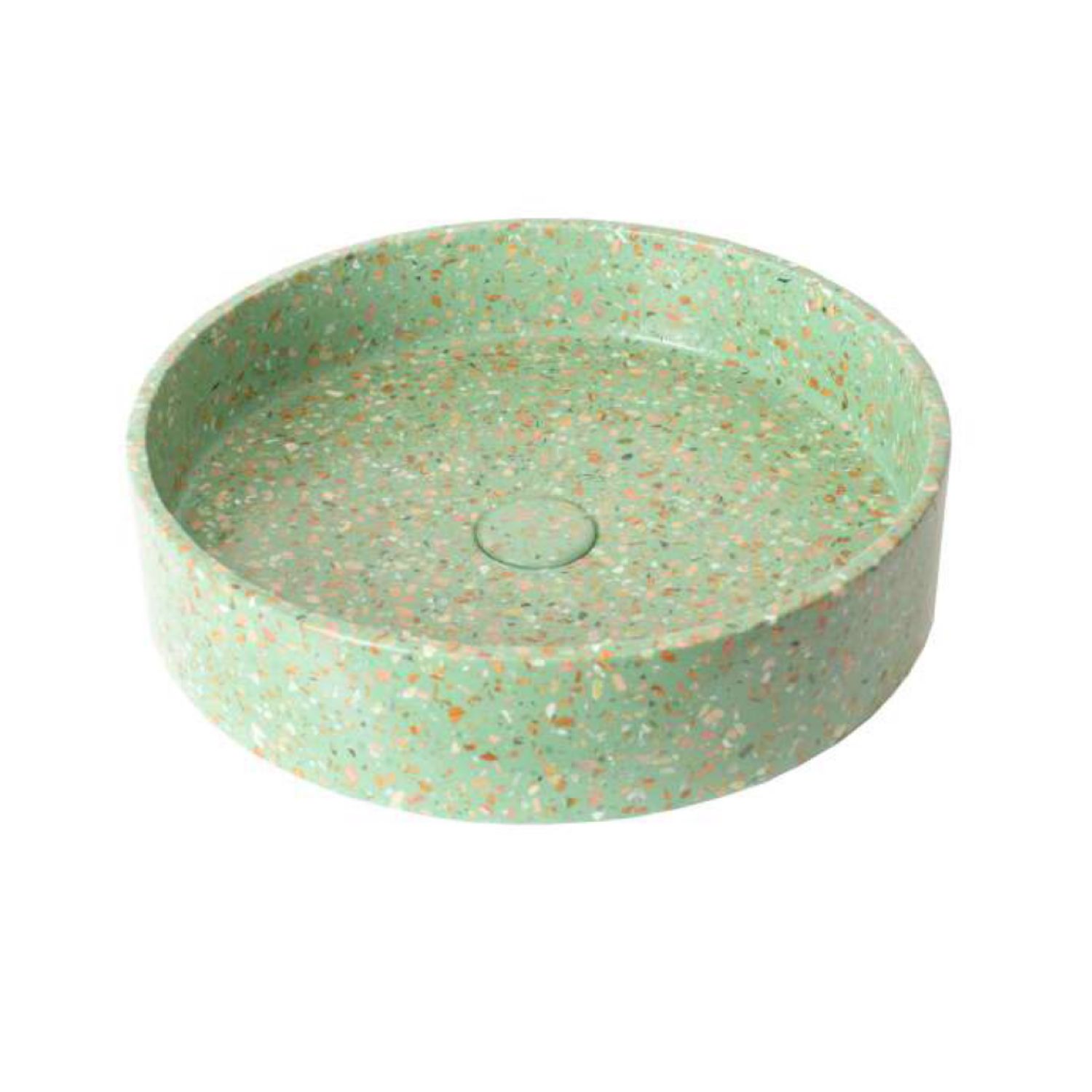 Ideavit idea.smart Waskom Rond Terrazzo Groen 42.5x42.5x10 cm | 8719304935957