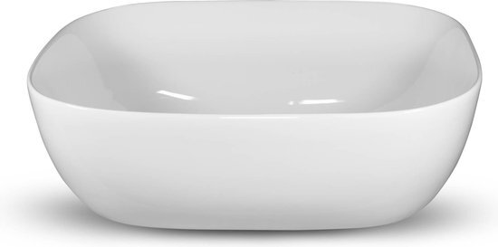LoooX Ceramic Rectangle Waskom 49x40 cm White