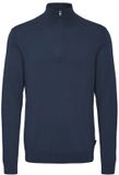 Blend 1/4 rits trui kledingblauw
