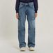 G-Star Eve low 3D wide leg cargo Jeans Femme 30/30 Faded Waterfront Coton/Élasthanne