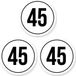 Merkloos / Sans marque Ricard Tempo 45 sticker 25 cm | 3 stuks | Weersbestendig vinyl