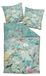 Mako-Satin linge Milano, 135x200 cm + 80x80 cm, smaragdgroen