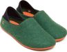 Gottstein Pantoufles en laine à enfiler unisexe Vert Orange Taille 37