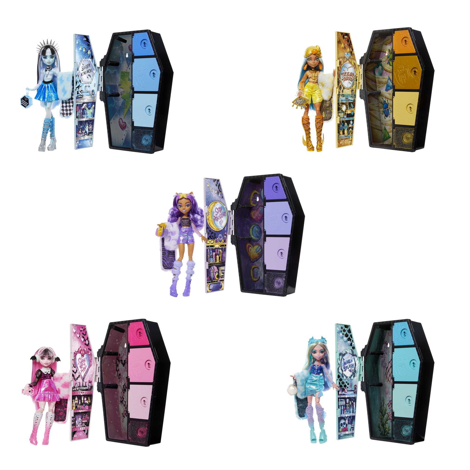 Monster High Skulltimate Secrets Fearidescent Assortiment poppenserie - Fashion Doll - Assorted colours