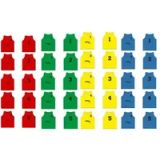 Softee Set van 5 kazuifels genummerd van 1 tot 5