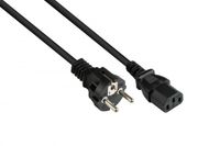 Alcasa P0030-S050 Netsnoer Zwart 5 m Type E+F naar C13