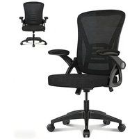 BIGZZIA Ergonomische Bureaustoel Fauteuil met 2D Armleggers, Hoogte Hoofdsteun Lendensteun Verstelbare Rugleuning