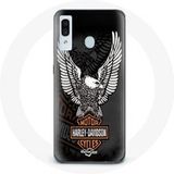 Harley Davidson Maniacase Etui voor Samsung Galaxy A40 adelaar logo