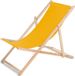 Lit de jardin pliable en bois de hêtre jaune, bain de soleil sans accoudoir