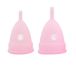 Zachte menstruatiebeker, premium design, superzacht en flexibel, herbruikbare menstruatiecup van siliconen, 12 uur draagtijd, klein roze