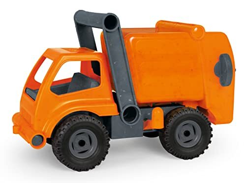 Lena 04216 - EcoActive vuilniswagen met vuilnisbak, bedrijfsvoertuig ca. 30 cm, robuust afvalvoertuig, natuurlijke houtgeur door ecologisch houtaandeel, speelgoed voor kinderen vanaf 2 jaar