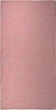 vidaXL Buitenkleed platgeweven 100x200 cm rood