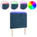 VidaXL Hoofdbord en Voeteind Donkerblauw met LED