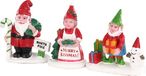 Lemax Noël Nains de jardin - Lot de 3