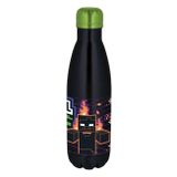 stor Minecraft drinkfles Digital Forest – Roestvrij staal – 780 ml – Sluit goed af – Drinkfles voor kinderen – BPA-vrij – Zwart