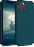 kwmobile telefoonhoesje geschikt voor Apple iPhone 12 / iPhone 12 Pro - Hoesje voor smartphone - Back cover in mat petrol