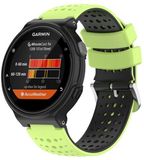 By Qubix Garmin By Qubix - Siliconen Dot Pattern bandje - Groen + zwart - Geschikt voor Garmin Approach S20