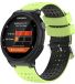 By Qubix Garmin By Qubix - Siliconen Dot Pattern bandje - Groen + zwart - Geschikt voor Garmin Approach S20