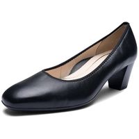 Ara Pumps Dames Zwart Leer Blokhak 5-7 cm