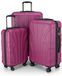 Suitline Kofferset 3 delig ABS harde schaal handbagage 55 cm middel 66 cm groot 76 cm uitbreidbaar met TSA slot 4 dubbele wielen telescopische handgreep, Roze