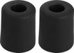 Deltafix Tampon de porte - 2x - butée de porte - noir - caoutchouc - 35 x 30 mm - fixation à vis