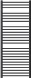 LuxeBath Sahara Elektrische badkamerradiator, 600 x 1500 mm, antraciet, gebogen, zijaansluiting + verwarmingselement 900 W, thermostaat, digitaal display, handdoekradiator