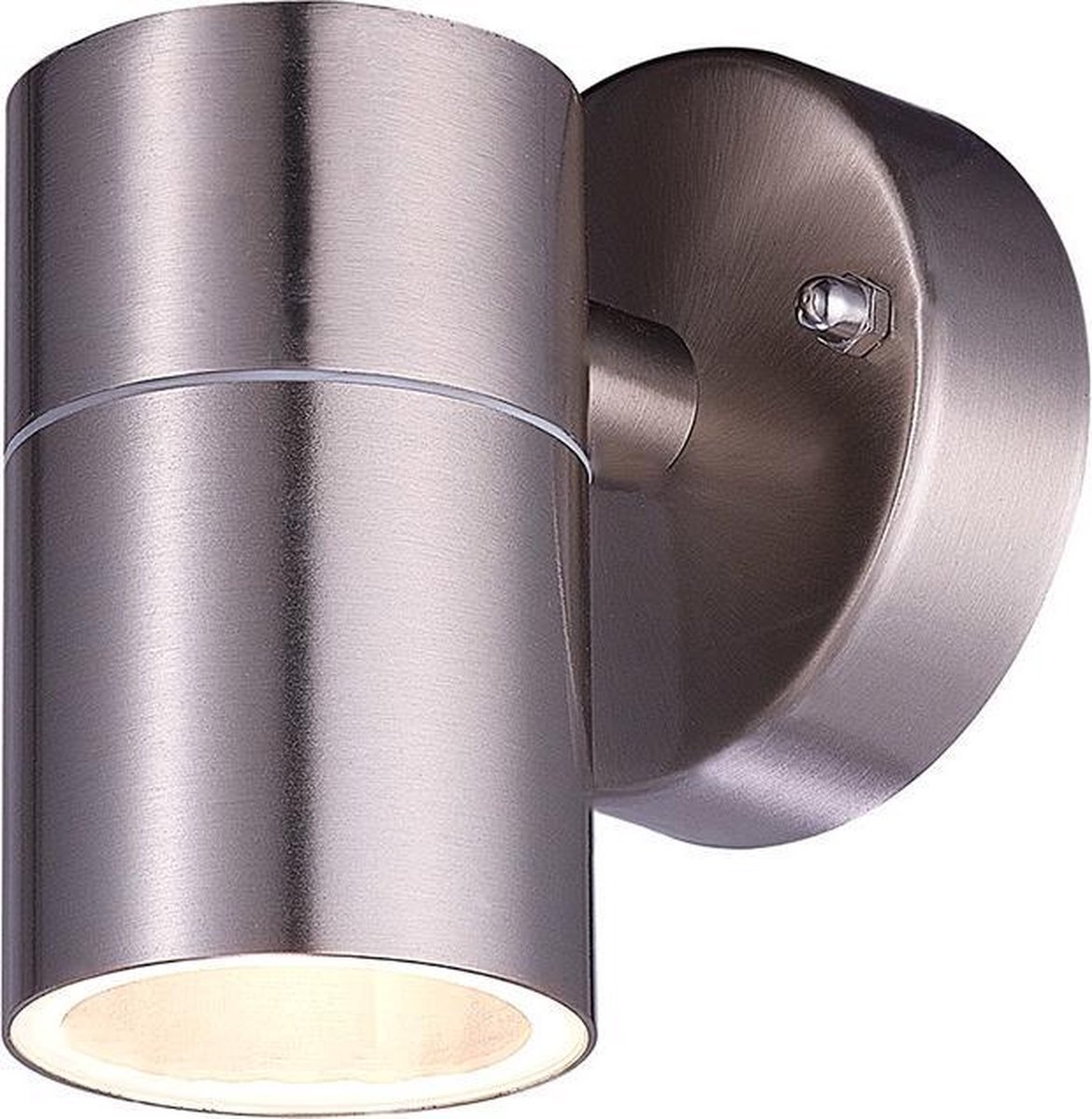 HOFTRONIC Mason - Wandlamp - RVS - IP44 Spatwaterdicht - 4000K Neutraal wit - Dimbaar - Moderne muurlamp - Down light - zowel geschikt als binnen- en buitenverlichting