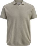 Jack & Jones Gebreide polo Oatmeal