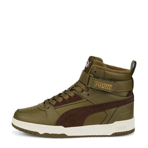 Puma Rebound Joy Sneakers - Olive Green/Brown